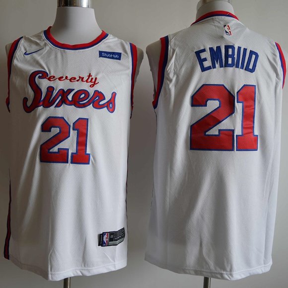 Nike Shirts Brand New Philadelphia 76ers Joel Embiid Jersey